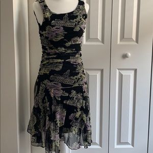 Nine west multicolored 2 layered dress